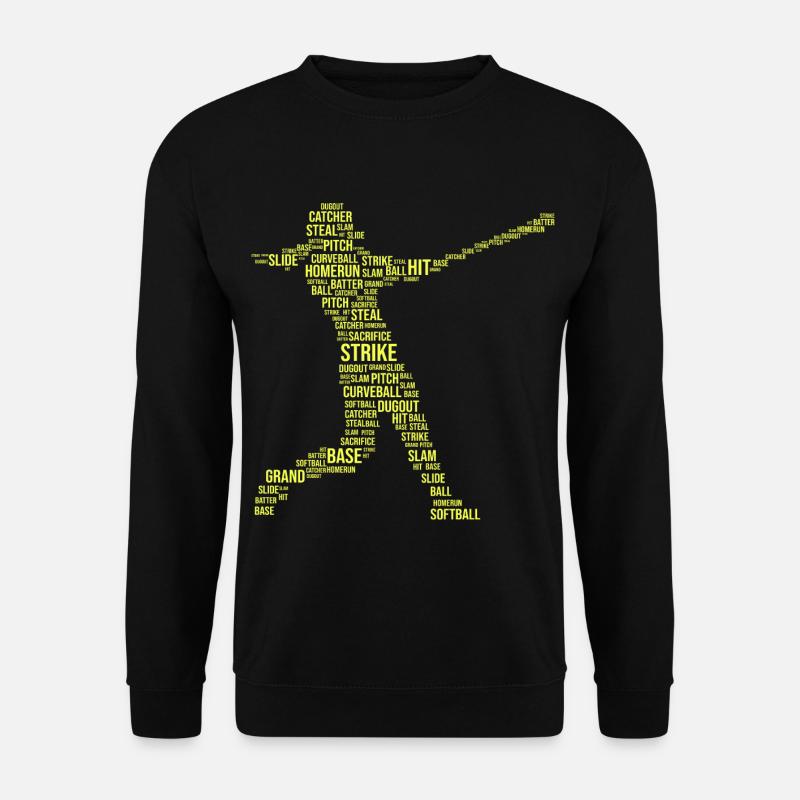 Softball Spruch für einen Softball Catcher - Unisex Pullover - Schwarz
