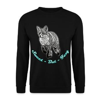 Sweet but Foxy - Unisex Pullover - Schwarz - Vorne - Alina (178cm) & Michal (187cm)