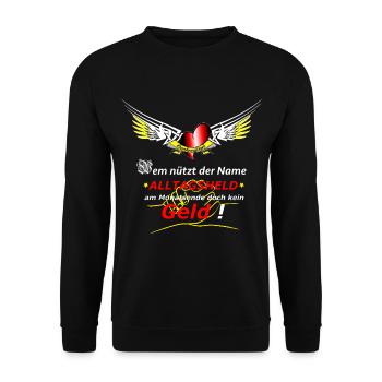 Krankenpfleger - Unisex Pullover - Schwarz - Vorne - Alina (178cm) & Michal (187cm)