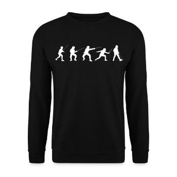 Fechttechniken - Unisex Pullover - Schwarz - Vorne - Alina (178cm) & Michal (187cm)