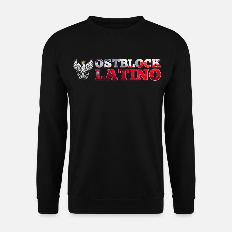 Ostblock Latino Pole Polen weißer Adler Geschenk - Unisex Pullover - Schwarz