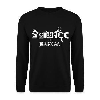 Science is Magical - Unisex Sweatshirt - black - Front - Alina (178cm) & Michal (187cm)