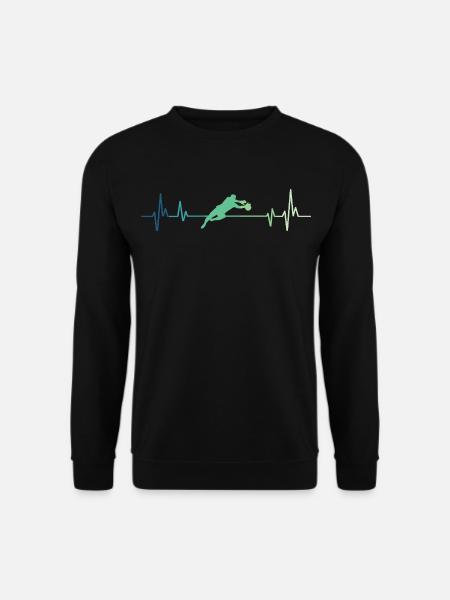 Fußballtorwart Herzschlag - Unisex Pullover - Schwarz