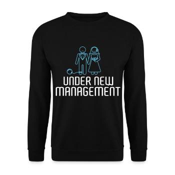 Junggesellenabschied JGA Junggeselle - Unisex Pullover - Schwarz - Vorne - Alina (178cm) & Michal (187cm)