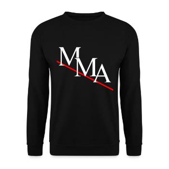 MMA - Unisex Pullover - Schwarz - Vorne - Alina (178cm) & Michal (187cm)