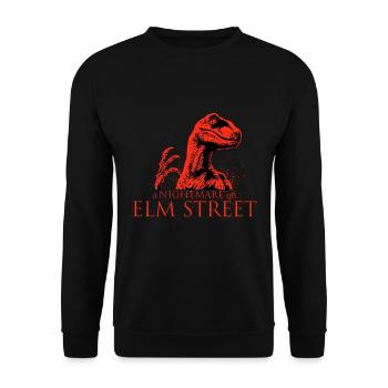Raptor Nightmare Nightmare Dino Dinosaur Dinosaur - Unisex Sweatshirt - black - Front - Alina (178cm) & Michal (187cm)