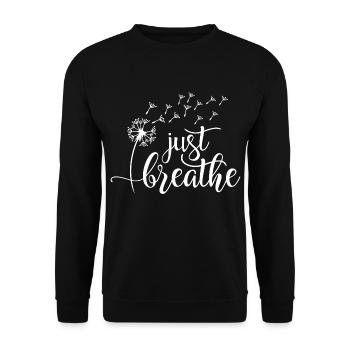 Respire juste - Sweat-shirt Unisexe - noir - Devant - Alina (178cm) & Michal (187cm)