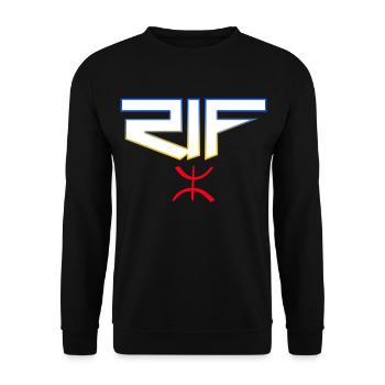 Rif - Sweat-shirt Unisexe - noir - Devant - Alina (178cm) & Michal (187cm)