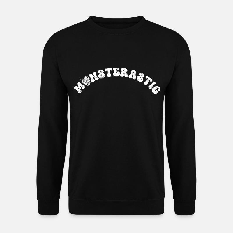 Monsterastic Monstera - Sweat-shirt Unisexe - noir
