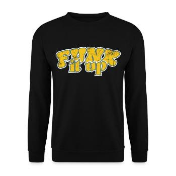 Funk it up - Unisex Pullover - Schwarz - Vorne - Alina (178cm) & Michal (187cm)