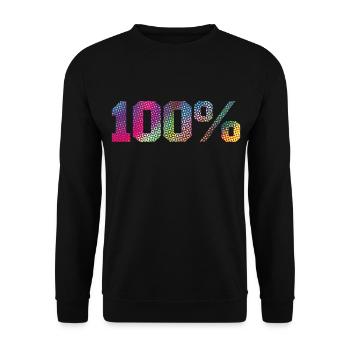 100% - Sweat-shirt Unisexe - noir - Devant - Alina (178cm) & Michal (187cm)