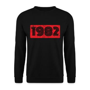 Millésime 1982 - Sweat-shirt Unisexe - noir - Devant - Alina (178cm) & Michal (187cm)