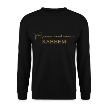 Ramadan Kareem - Unisex Sweatshirt - black - Front - Alina (178cm) & Michal (187cm)