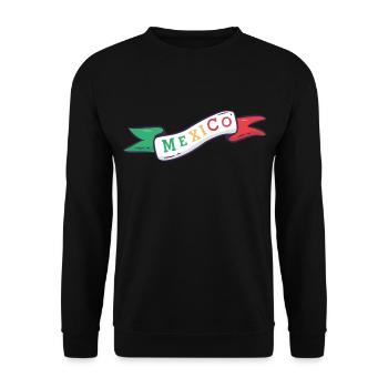 Drapeau du Mexique - Sweat-shirt Unisexe - noir - Devant - Alina (178cm) & Michal (187cm)