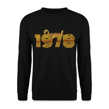 Millésime 1978 - Sweat-shirt Unisexe - noir - Devant - Alina (178cm) & Michal (187cm)