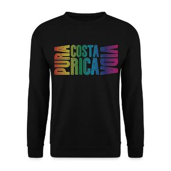 Costa Rica Pura Vida - Sweat-shirt Unisexe - noir - Devant - Alina (178cm) & Michal (187cm)