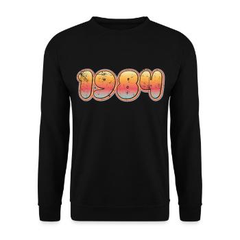Millésime 1984 - Sweat-shirt Unisexe - noir - Devant - Alina (178cm) & Michal (187cm)