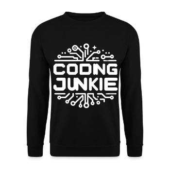 Accro au codage 13 - Sweat-shirt Unisexe - noir - Devant - Alina (178cm) & Michal (187cm)