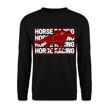 Horse Racing Horse Racing - Unisex Sweatshirt - black - Front - Alina (178cm) & Michal (187cm)