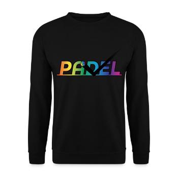 Padel - Unisex Sweatshirt - black - Front - Alina (178cm) & Michal (187cm)