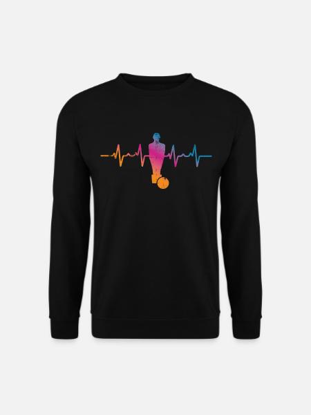 Tischfußball Herzschlag - Unisex Pullover - Schwarz