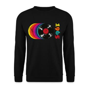 Millésime 1965 - Sweat-shirt Unisexe - noir - Devant - Alina (178cm) & Michal (187cm)