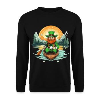 Kayak Trèfle de la Saint-Patrick - Sweat-shirt Unisexe - noir - Devant - Alina (178cm) & Michal (187cm)