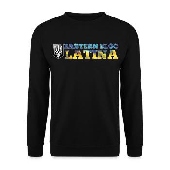 Eastern Bloc Latina Ukrainian Ukraine Gift - Unisex Sweatshirt - black - Front - Alina (178cm) & Michal (187cm)