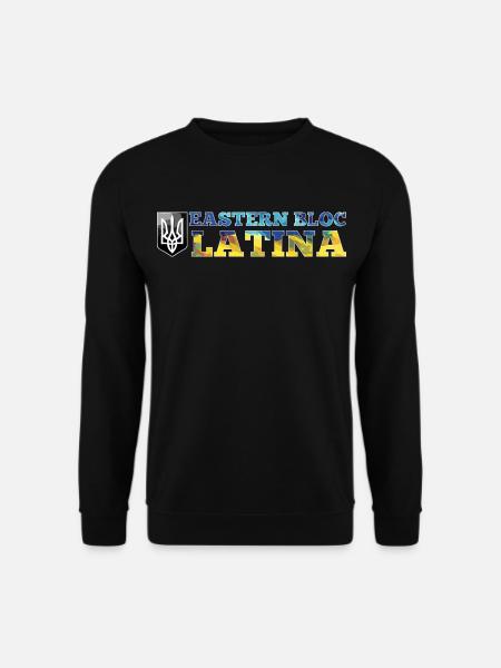 Ostblock Latina Ukrainerin Ukraine Geschenk - Unisex Pullover - Schwarz