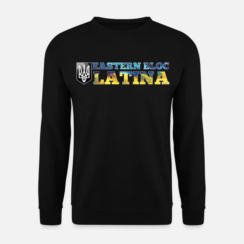Ostblock Latina Ukrainerin Ukraine Geschenk - Unisex Pullover - Schwarz