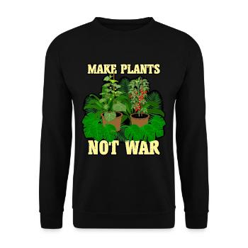 Plants Plants - Unisex Sweatshirt - black - Front - Alina (178cm) & Michal (187cm)