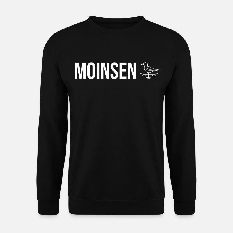 "Moinsen" - Möwen Edition - Unisex Pullover - Schwarz