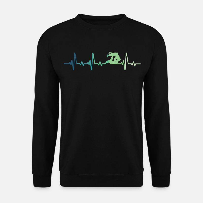 Jiu Jitsu Herzschlag Jiu-Jitsu - Unisex Pullover - Schwarz