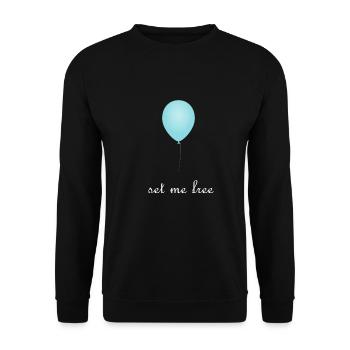 Set Me Free - Unisex Sweatshirt - black - Front - Alina (178cm) & Michal (187cm)