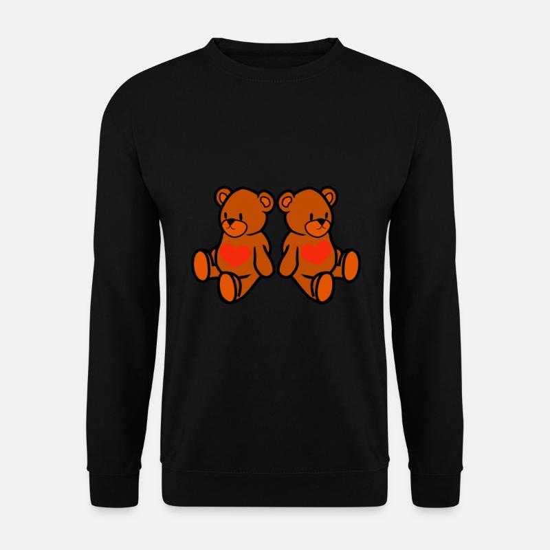 ours en peluche - Sweat-shirt Unisexe - noir