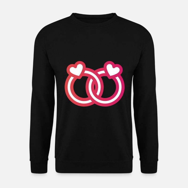 wedding ring - Unisex Sweatshirt - black