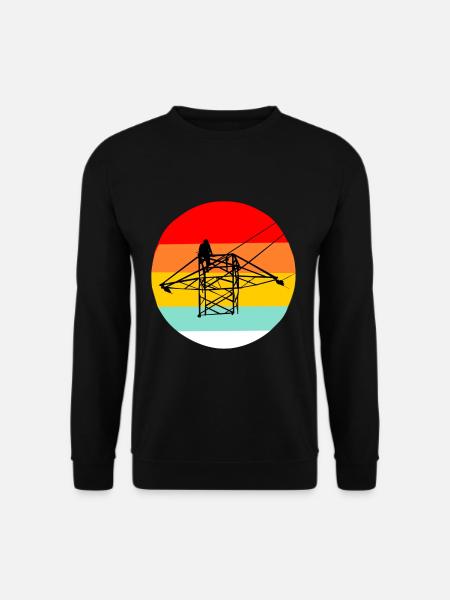 Elektriker Strommast Geschenk Elektrik Steckdose - Unisex Pullover - Schwarz