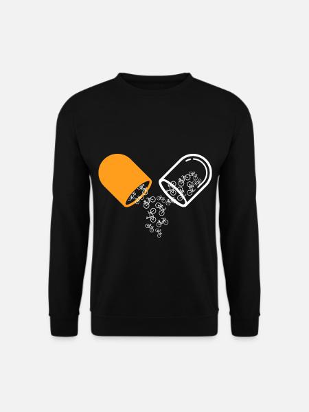Bicycle pills funny pension - Unisex Sweatshirt - black
