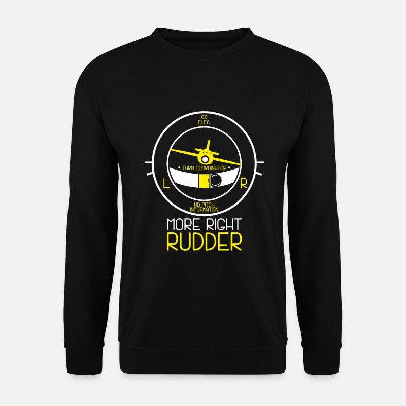 Fliegen Lernen - Lustiges FluglehrerGeschenk - Unisex Pullover - Schwarz