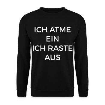 No Title - Unisex Pullover - Schwarz - Vorne - Alina (178cm) & Michal (187cm)