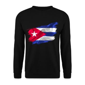 Cuba Drapeau Cuba pays - Sweat-shirt Unisexe - noir - Devant - Alina (178cm) & Michal (187cm)