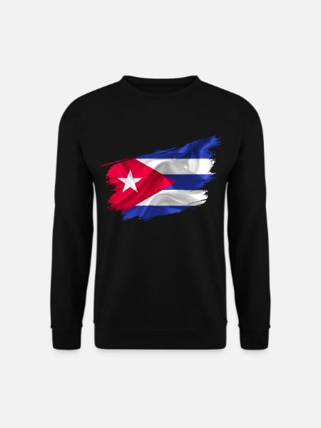 Kuba Flagge Kubanische Länder Fahne - Unisex Pullover - Schwarz