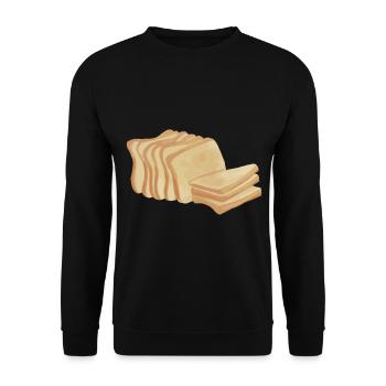 Toast Leib Brot - Unisex Pullover - Schwarz - Vorne - Alina (178cm) & Michal (187cm)
