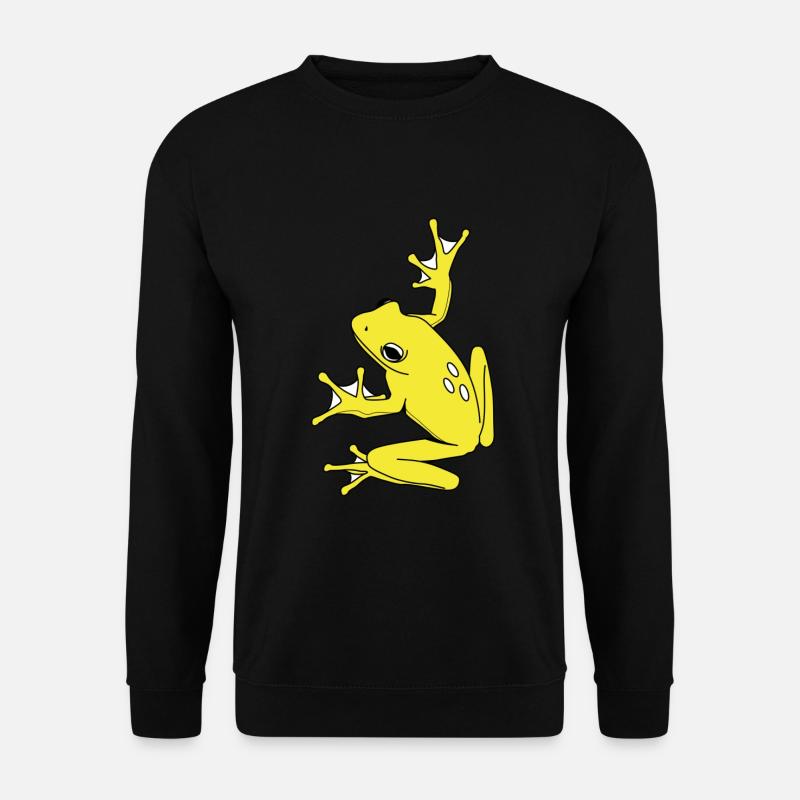 Tropical Yellow Frog - Unisex Sweatshirt - black
