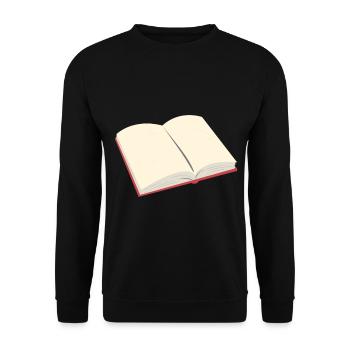 Open book - Unisex Sweatshirt - black - Front - Alina (178cm) & Michal (187cm)