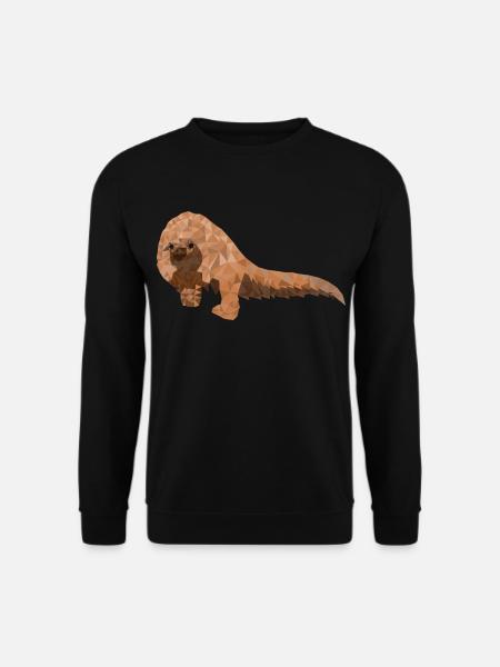 Pangolin Schuppentier bedrohte Tierart Pholidota - Unisex Pullover - Schwarz