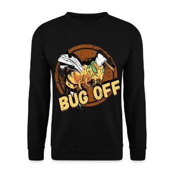 Bug Off Pest Control Exterminator Design for a - Unisex Sweatshirt - black - Front - Alina (178cm) & Michal (187cm)