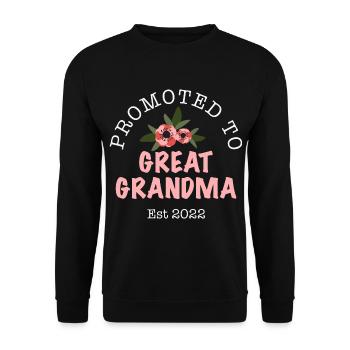 Pregnant Baby Mother Infant T-Shirt Mom - Unisex Sweatshirt - black - Front - Alina (178cm) & Michal (187cm)