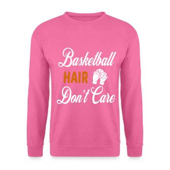 Basketball-Haare kümmern sich nicht darum - Unisex Pullover - Pink - Vorne