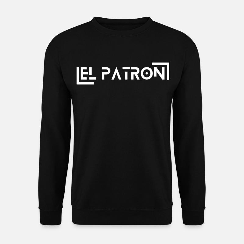 El Patron Lettering – Stylischer Spruch - Unisex Pullover - Schwarz
